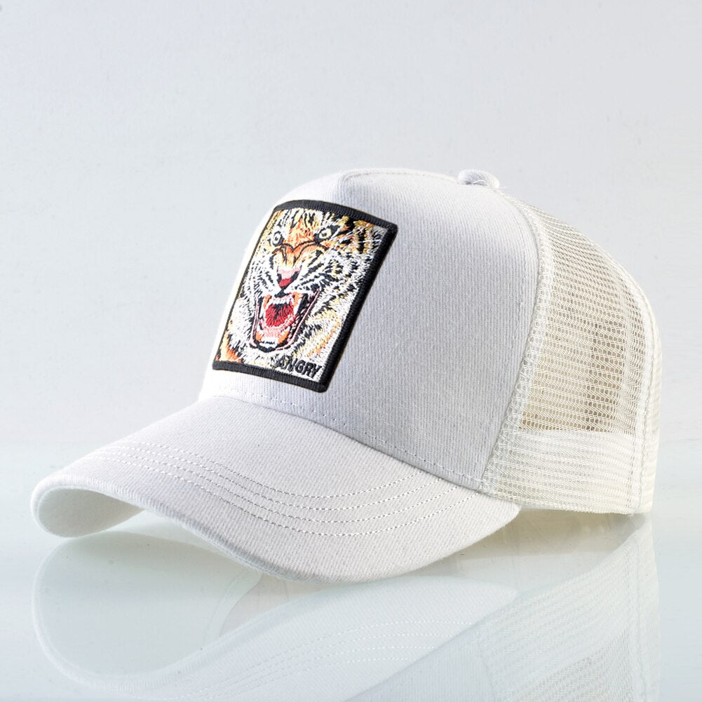 Roaring tiger Embroidered Cap