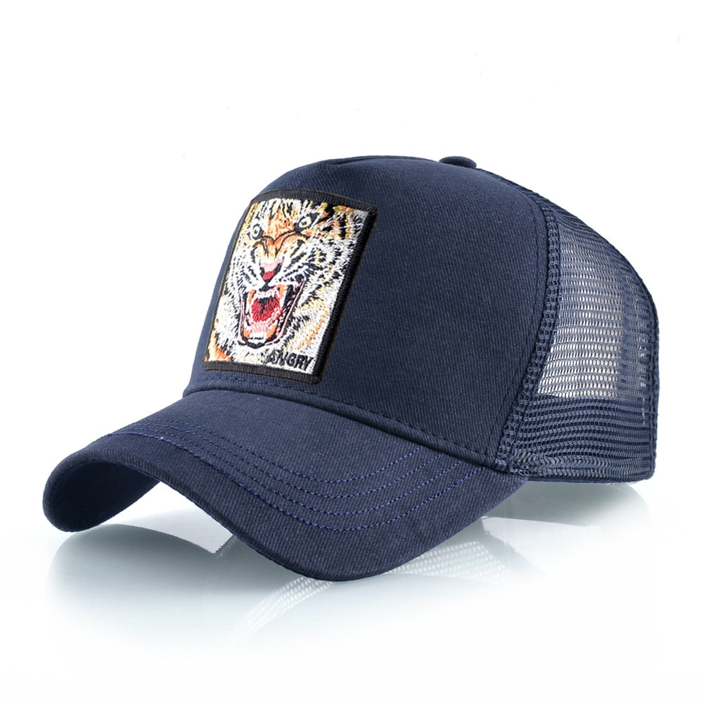 Roaring tiger Embroidered Cap