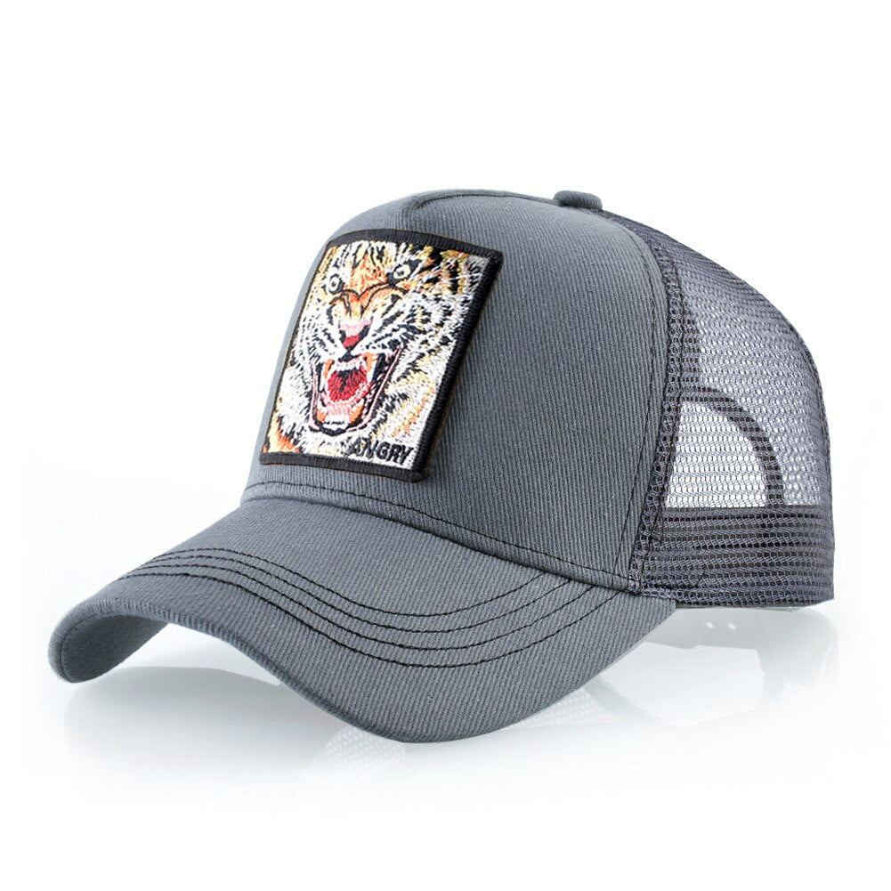 Roaring tiger Embroidered Cap