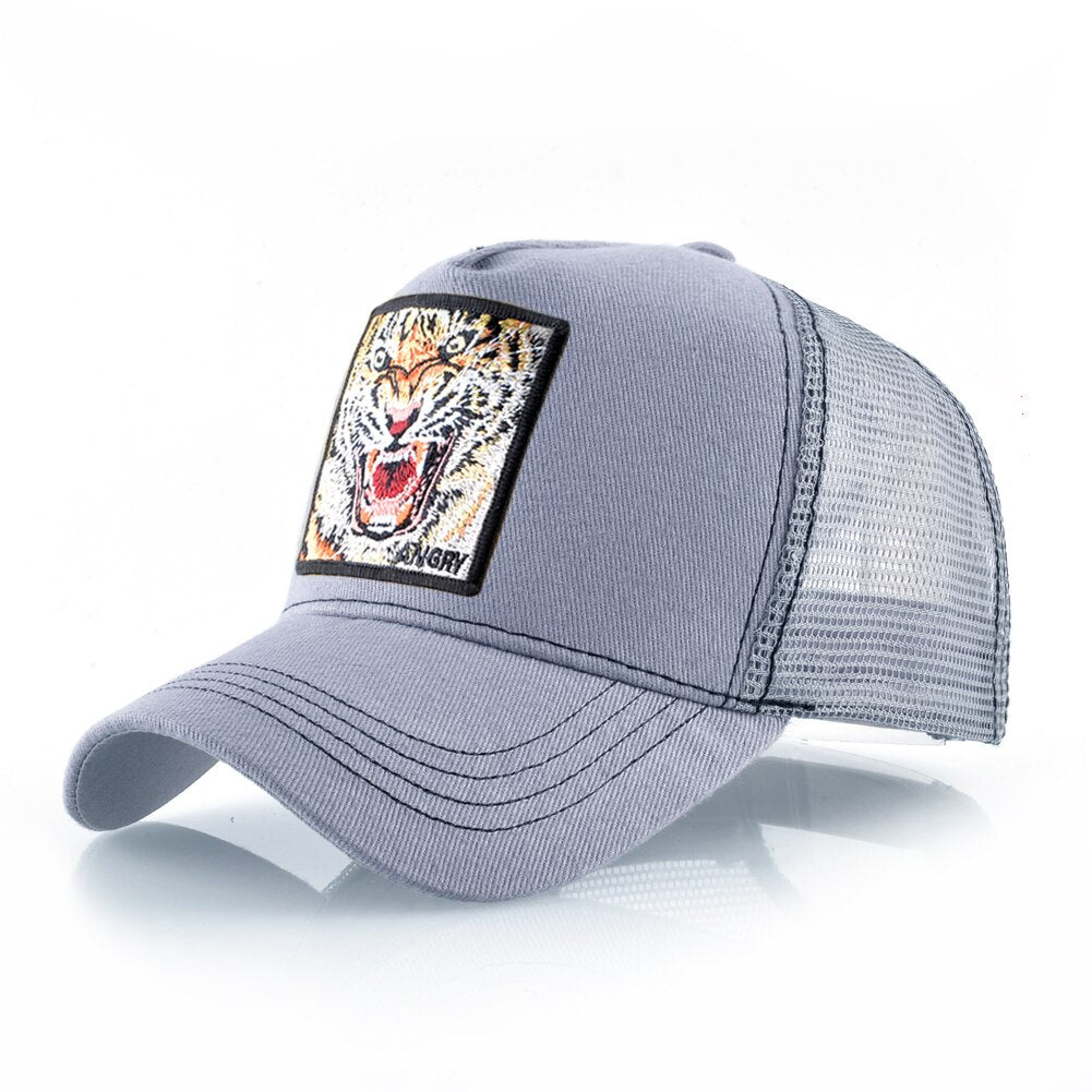 Roaring tiger Embroidered Cap